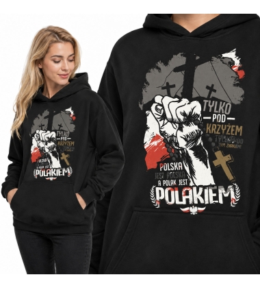 Damska bluza z kapturem TYLKO POD KRZYŻEM